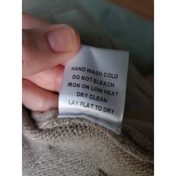 Harper Lane Sleeveles Sweater Women's Size M  Brownish Textured Fringe Open Back - Picture 10 of 12